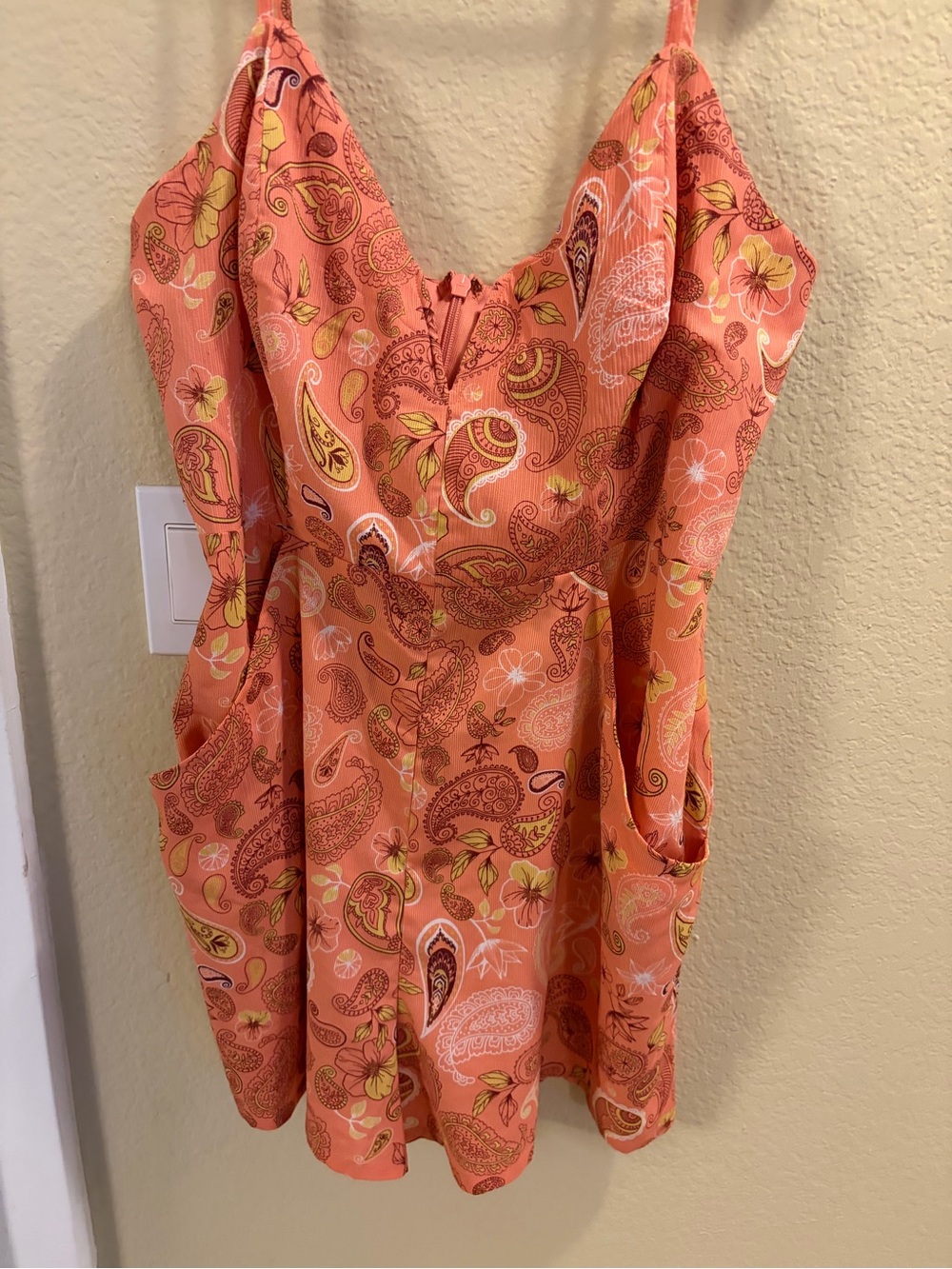 Guess Balleri Romper Wild Apple Multi Paisley Floral XL NWT